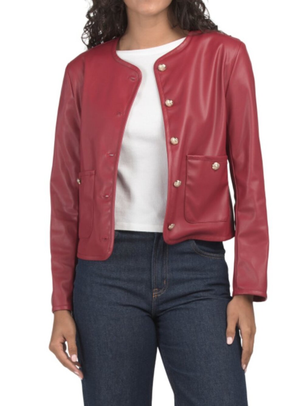 JUDE CONNALLY Made In Usa Faux Leather Hope Jacket
